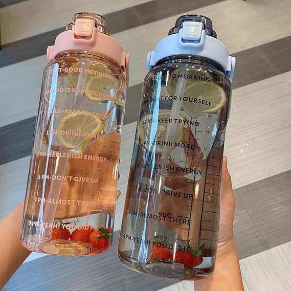 Transparent Motivational Water Bottles - Image 3