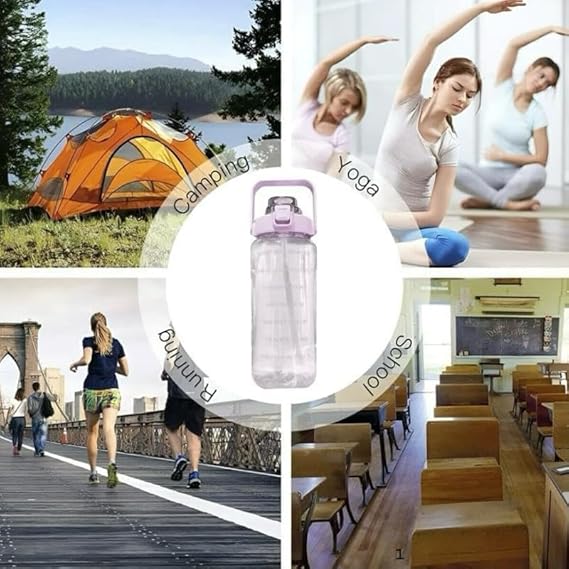 Transparent Motivational Water Bottles - Image 5