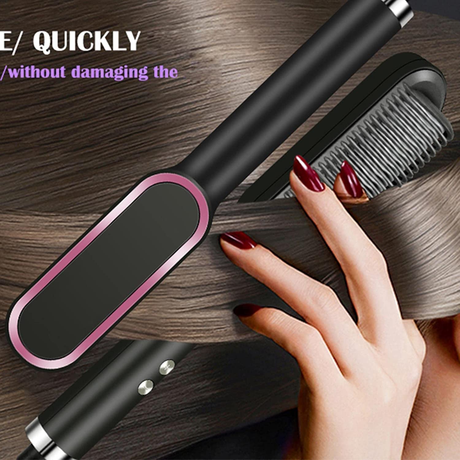 Hair Straightener Comb Brush - Image 4