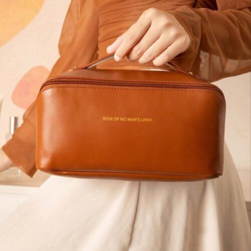 Leather Cosmetic Bag