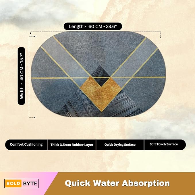 Round Printed Bathroom mat - Image 6