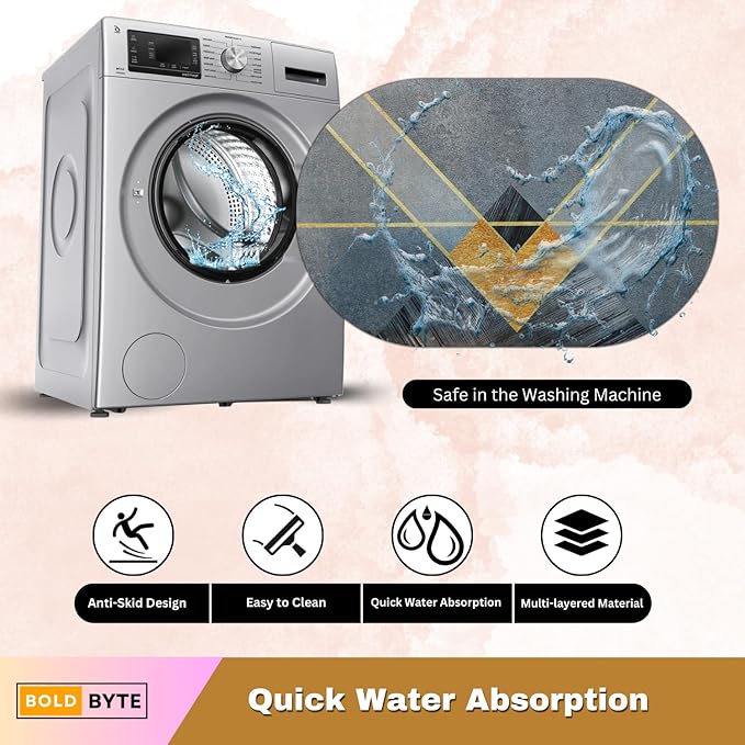 Round Printed Bathroom mat - Image 7