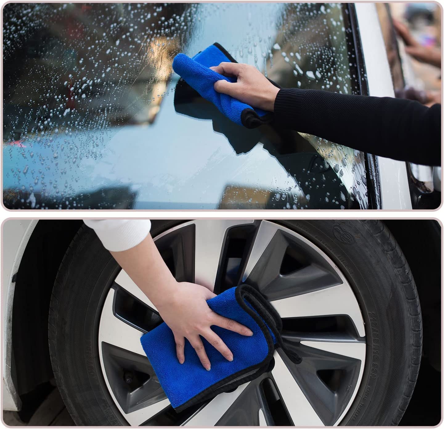 Heavy Microfiber Cloth for Car Cleaning (BIG SIZE) - Image 4