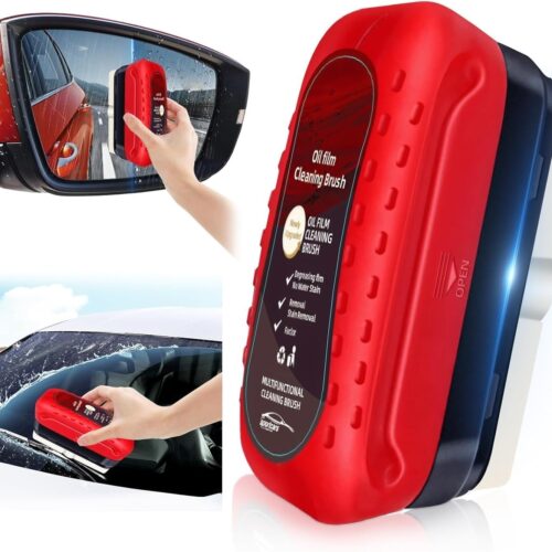 car glass oil film cleaner brush