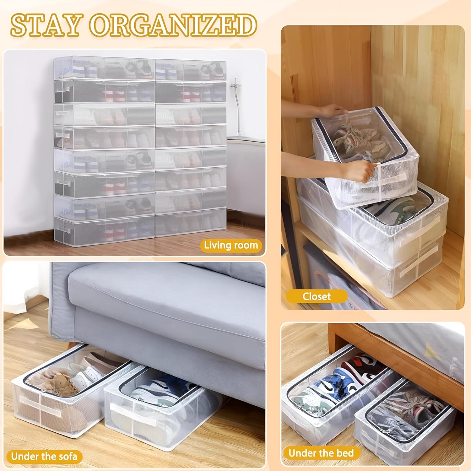 FOLDABLE SHOE STORAGE BOX - Image 5