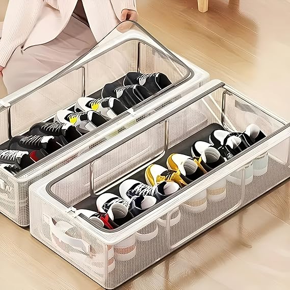 FOLDABLE SHOE STORAGE BOX