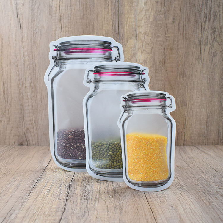 Mason Jar Ziplock Bags Storage (3pcs combo) - Image 2