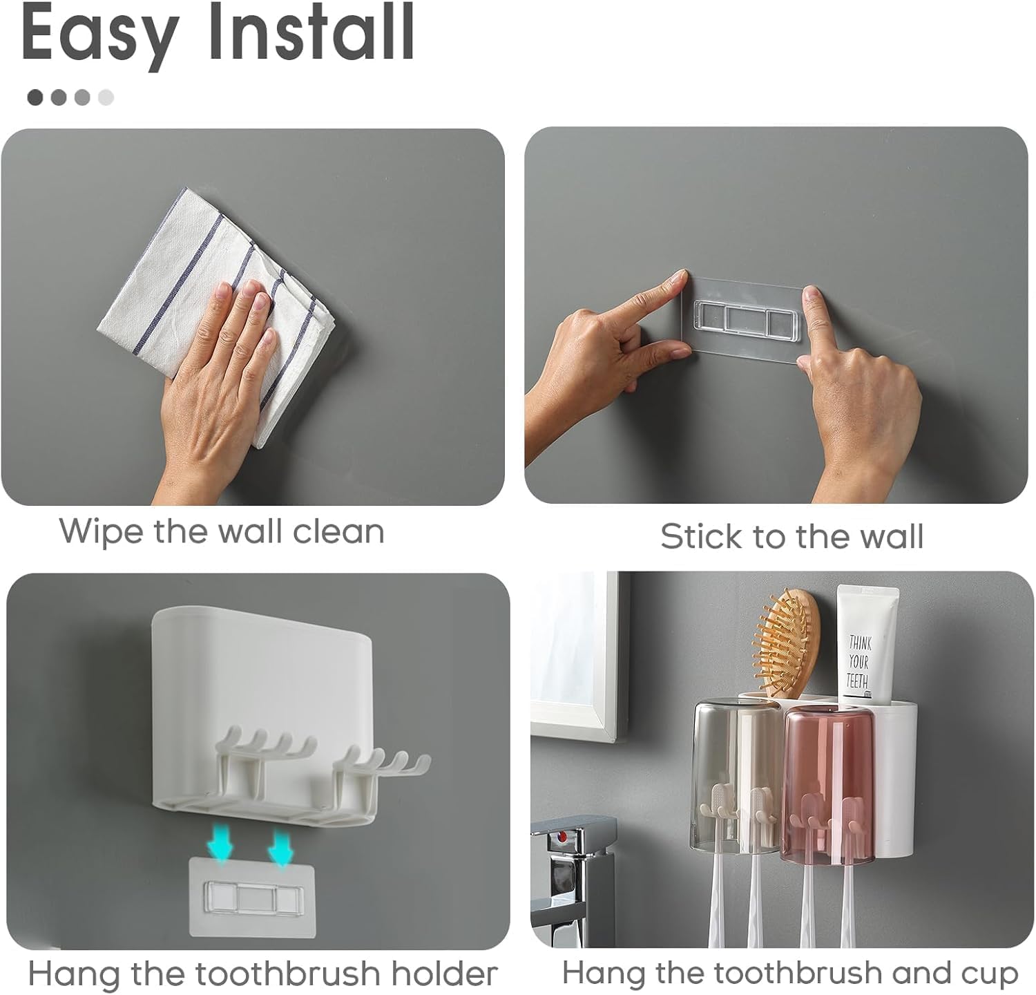 Toothbrush Holder with Mouthwash Cups - Image 7