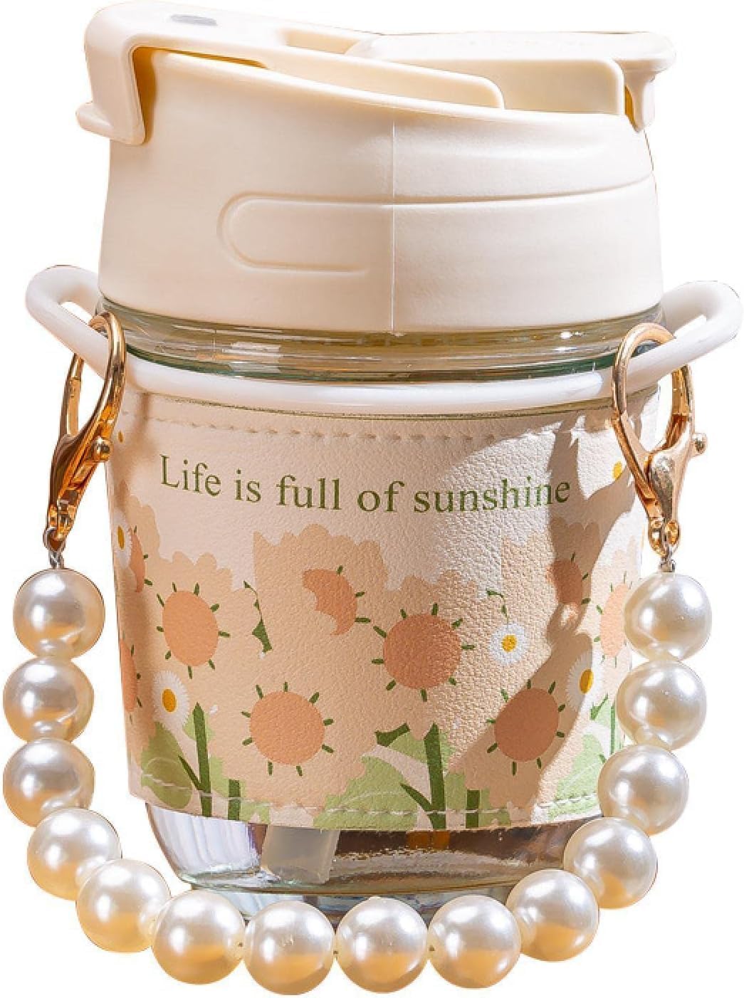 White Moti Glass Mug - Image 3