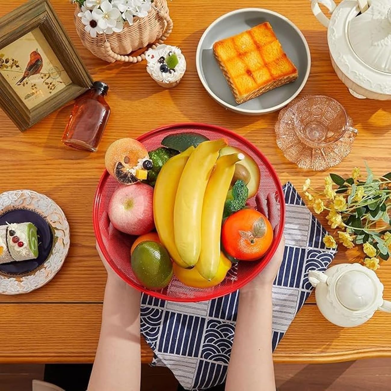 Apple Shape Net Fruits & Vegetables Basket - Image 3