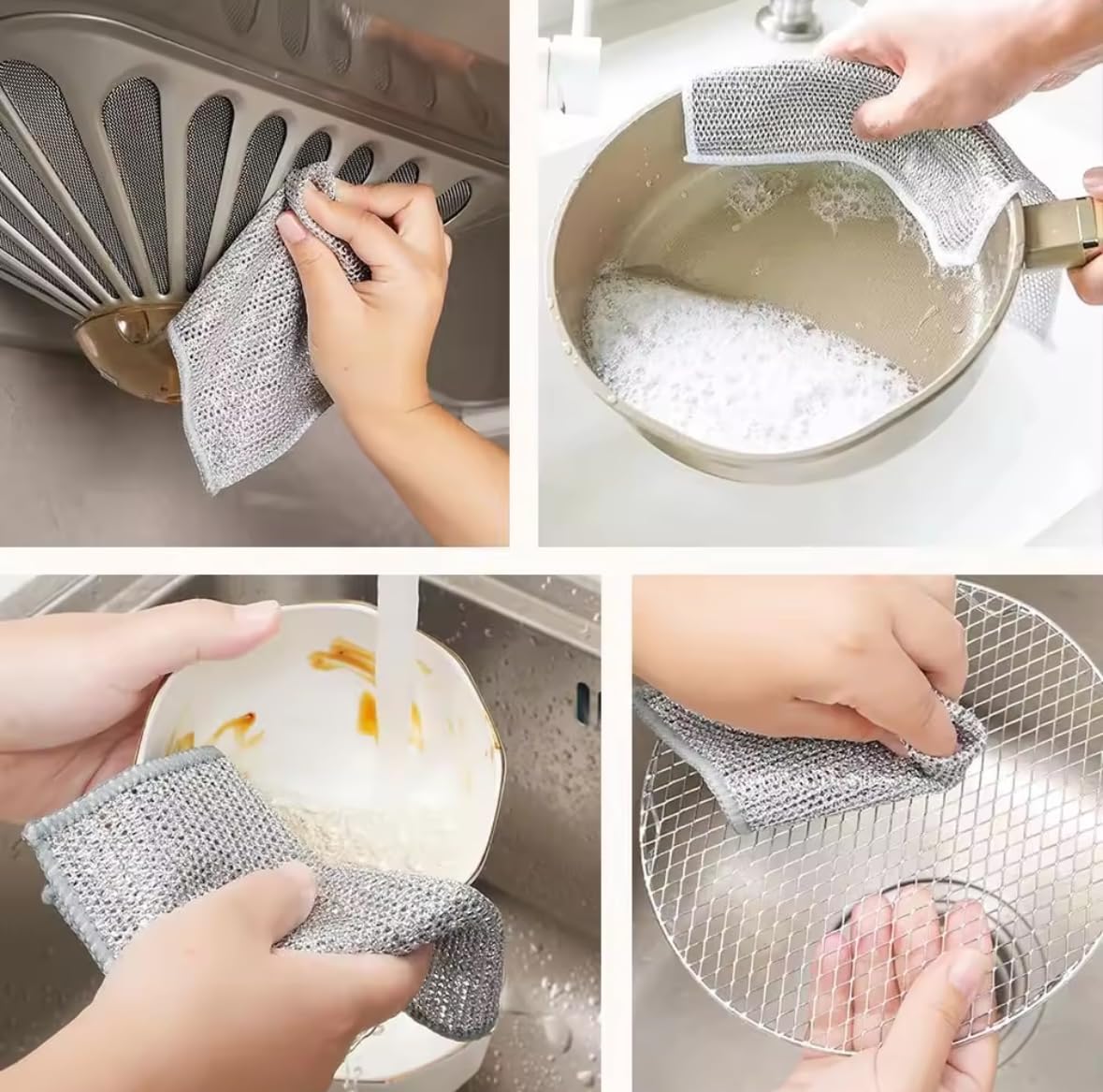 Single Layer Wire Dishwashing Cloth - Image 4