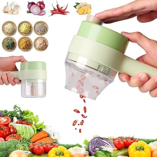 4 in 1 Portable Electric Vegetable Cutter