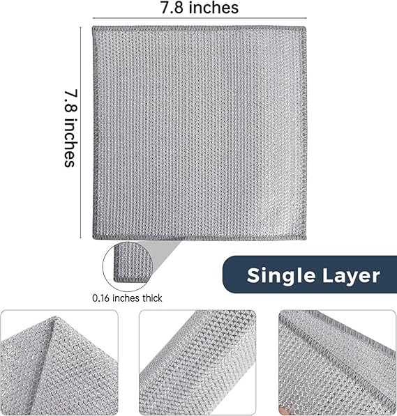 Single Layer Wire Dishwashing Cloth - Image 7
