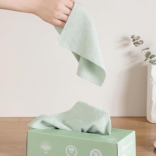MICROFIBER CLEANING & DRYING WIPES (20PCS)