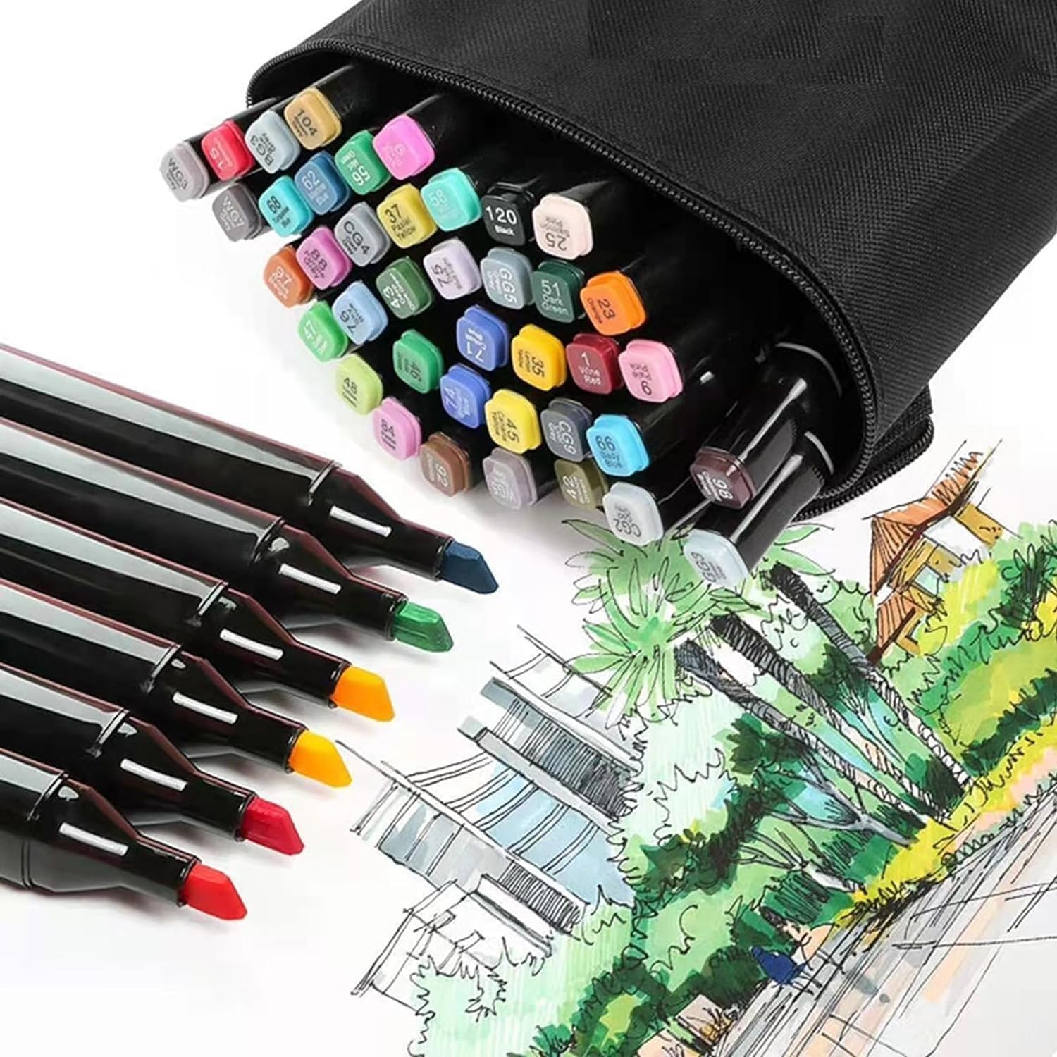 48 pcs color markers pen - Image 4