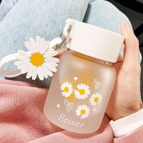 Sunflower Glass Bottle